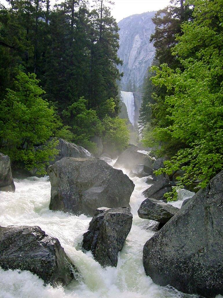 Vernal Falls Footbridge, Half Dome Trail