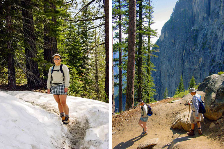 Hiking in Snow at Yosemite