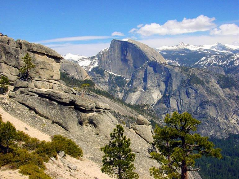 View of Half Dome from Yosemite Falls
