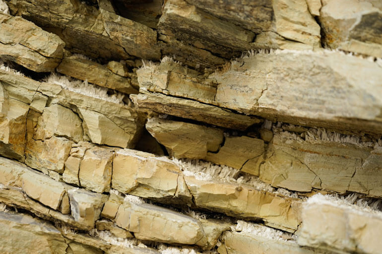 Salt crystals in Golden Canyon Trail