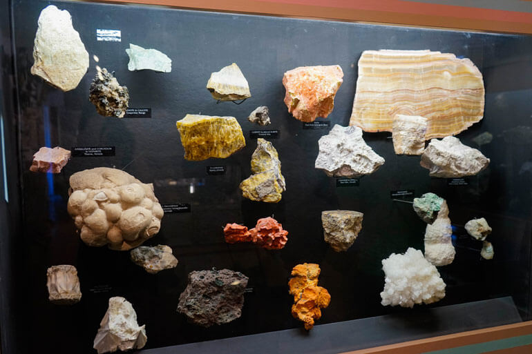 Geology Exhibit at Borax Museum