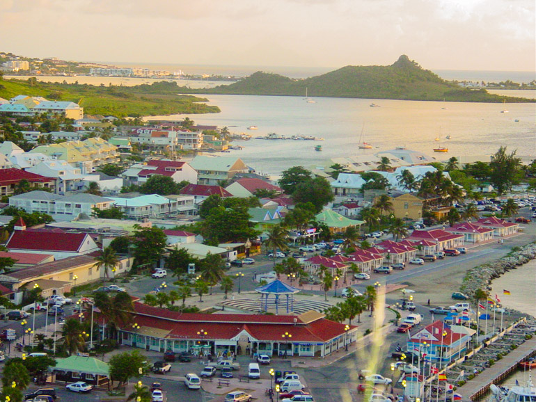 Marigot Harbor in St Maarten