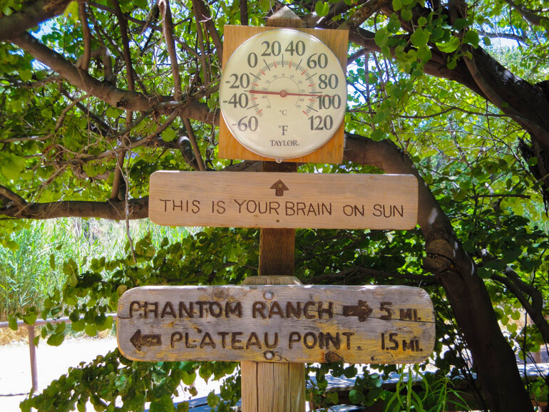 A hot day in Grand Canyon