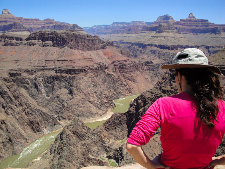 View of the Colorado river from Plateau Point