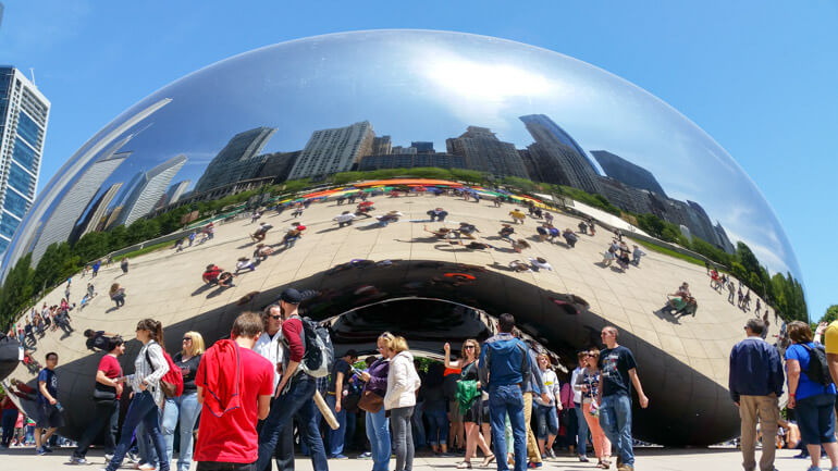 Cloud Gate sculpture, Chicago