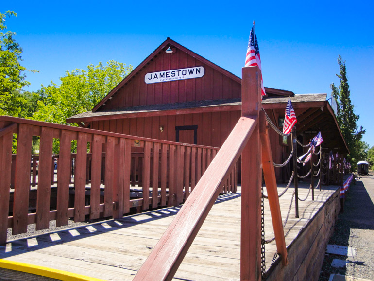 The Jamestown Depot at Railtown 1897 State Historic Park