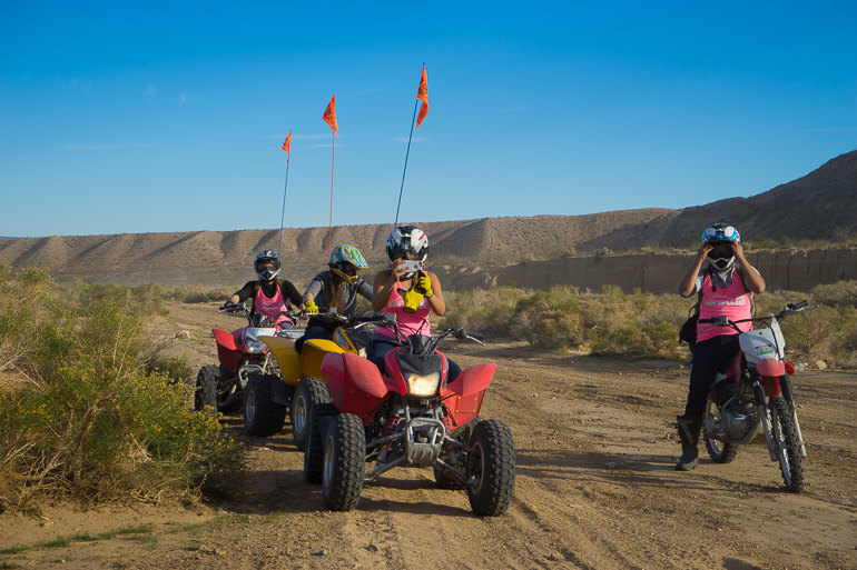 Riding ATV's in Jawbone Canyon