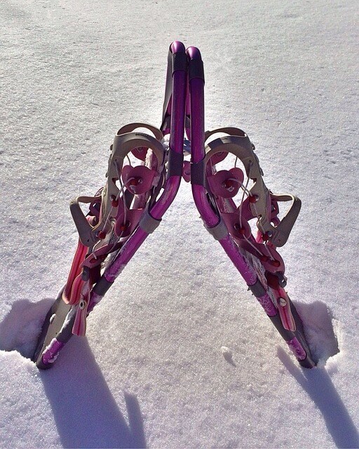 Aluminum frame snowshoes