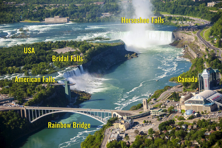 Map of Niagara Falls
