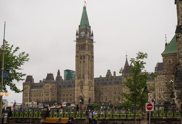 Parliament Hill in downtown Ottawa, Canada