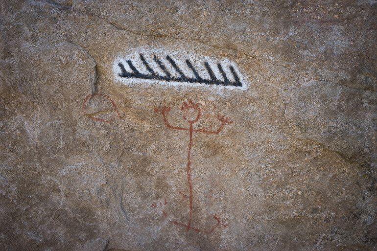Petroglyphs at Vasquez Rocks