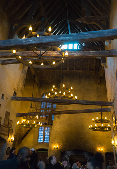 Inside The Three Broomsticks restaurant