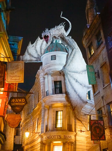 The dragon that guards Gringotts Bank