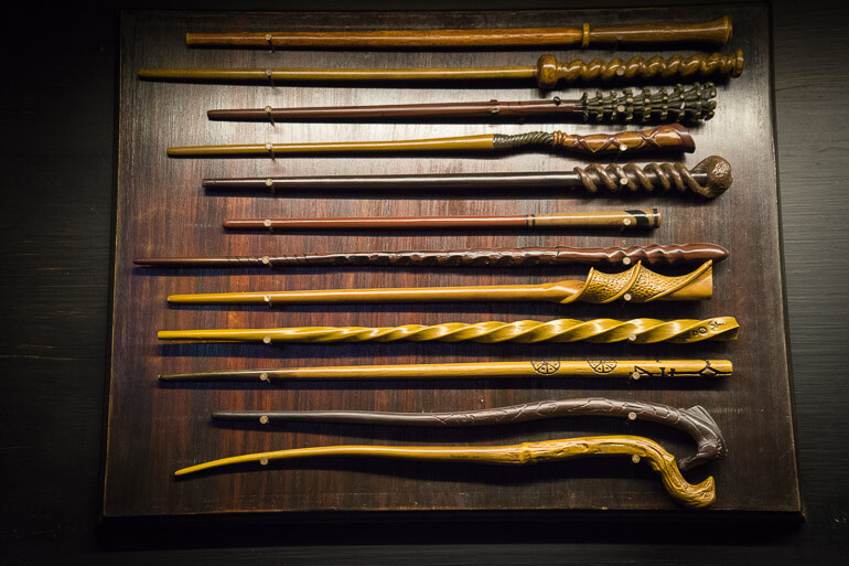 Magical wands at Ollivanders