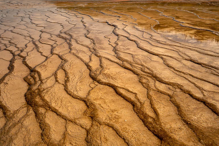 Earth's crust in Yellowstone